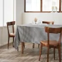 nappe rectangle 150 x 350 cm gaze de coton tissée teinte vickie truffe