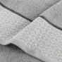 Drap de bain 90 x 150 cm éponge unie jacquard Belina Gris