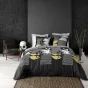 Housse de couette 260 x 240 cm coton 57 fils + 2 taies Asior