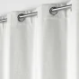 Lot de 2 rideaux isolant phonique thermique occultant 140 x 260 cm Darko blanc