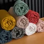 Pack drap housse king size 180 x 200 cm + 2 taies en percale 78 fils Acier