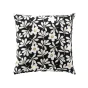 Coussin dehoussable 45 x 45 cm coton imprime or Wilma