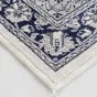 Tapis rectangle 68 x 110 cm viscose tissee cherine Bleu