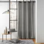 Rideau a oeillets 135 x 260 cm coton recyclé Twily Gris