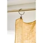 Lot de 2 rideaux ajustables en LIN Soline avec 8 anneaux pince 140 x 270 cm Jaune