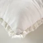 Coussin déhoussable à franges 45 x 45 cm coton Eve Naturel