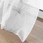 Lot de 2 Voilages a oeillets 140 x 240 cm voile sablé brodé Palmaris Gris