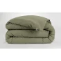 Housse de couette flanelle 200 x 200 cm candice romarin Kaki
