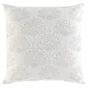 Coussin dehoussable compresse 60 x 60 cm polyester imprime metallise majestia Sans