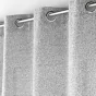 Voilage a oeillets 140 x 280 cm effet lainage Loulaine Gris