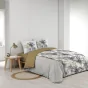 Pack Housse de Couette Dakar 240 x 220 cm + Drap Housse 140x190 cm Beige