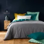 Taie de traversin 85 x 185 cm uni 57 fils lina  +point bourdon Curry