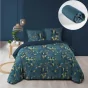 Pack housse de couette 220x240 cm Graminella + drap housse 140x190x30 Bleu