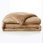 Housse de Couette 240 x 220 cm - Satin d’Eucalyptus Uni Lysandre Camel