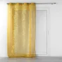 Panneau a oeillets 140 x 280 cm voile sable imprime metallise belflor Jaune/or
