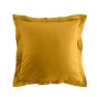 Taie d'oreiller vp 63 x 63 cm uni bio 57 fils gots biolina  +p. bourdon Ocre
