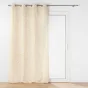 Rideau a oeillets 140 x 240 cm polycoton imprimé Maddy Ocre