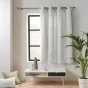 Rideau petite hauteur 135 x 180 cm coton/polyester recyclé Twily Blanc