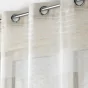 Voilage a oeillets 140 x 240 cm effet lin tissé Janice Beige