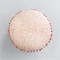 coussin déhoussable avec pompons (0) 40 cm gaze de coton imprimée forêt enchantée