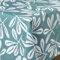 Nappe rectangle 140 x 240 cm microfibre imprimee sandy Bleu