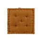 Coussin de sol déhoussable  50 x 50 x 10 cm coton/polyester recyclé Twily Camel