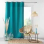 Lot de 4 Rideaux à Œillets - 140 x 260 cm - Microfibre Légère - Bleu Absolu