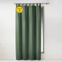 Lot de 2 rideaux 140 x 260 cm unis à passants Essentiel Kaki