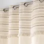 Rideau a oeillets petite hauteur 140 x 180 cm 100% coton Atlas Naturel