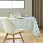 Nappe rectangle 145 x 240 cm polyester imprime davia Sauge