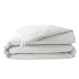 Housse de couette 2 personnes 240 x 220 cm percale de coton 78 fils Blanc
