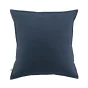 Taie d'oreiller chaude flanelle 63 x 63 cm Candice Bleu foncé