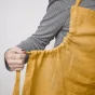 Tablier ajustable lin lavé 70 x 85 cm soline miel Jaune