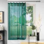 Voilage a anneaux 140 x 280 cm voile tisse linka Emeraude