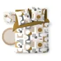 Parure 3 p. 240 x 220 cm polycoton 52 fils Geomelo Ocre