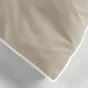 Housse de couette 240 x 220 cm coton lavé 57 fils Linette Beige
