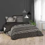 Housse de couette imprimé 260 x 240 cm 100% coton + 2 taies sILEX