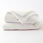 Édredon 180 x 240 cm - Double Gaze de Coton 125 gr/m² - Uni Gaïa Blanc