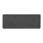 Tapis rectangle 45 x 120 cm tisse uni simeo Anthracite