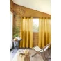 Rideau 100% coton prélavé 140 x 260 cm Kala Jaune safran
