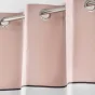 Voilage a oeillets 137 x 240 cm voile sablé + haut coton Jolibel Rose