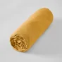 Drap housse 160 x 200 cm en Lin lavé Soline Jaune miel