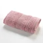 Serviette invite 30 x 50 cm eponge unie tendresse Bois De Rose