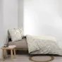 Parure de couette réversible + 260 x 240 cm coton 57 fils + 2 taies Mareva