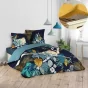 Pack parure de couette 240 x 220 cm Mistic + drap housse 140 x 190 x 30 Jaune