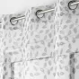 Panneau a oeillets 137 x 240 cm voile sable imprime farandole Gris