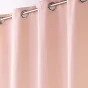 Lot de 4 Rideaux à Œillets - 140 x 260 cm - Microfibre Légère - Rose pale Absolu