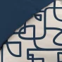 Pack parure de couette 220 x 240 cm Labyrinthe + drap housse (140) Bleu