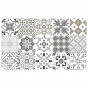 Tapis deco rectangle 45 x 75 cm mousse imprimee salou Naturel