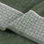 Serviette de toilette 50 x 90 cm éponge coton jacquard Belina Kaki